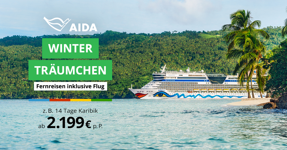 Winter Träumchen - Fernreisen inklusive Flugz.B. 14 Tage Karibik ab 2.199 € pro Person